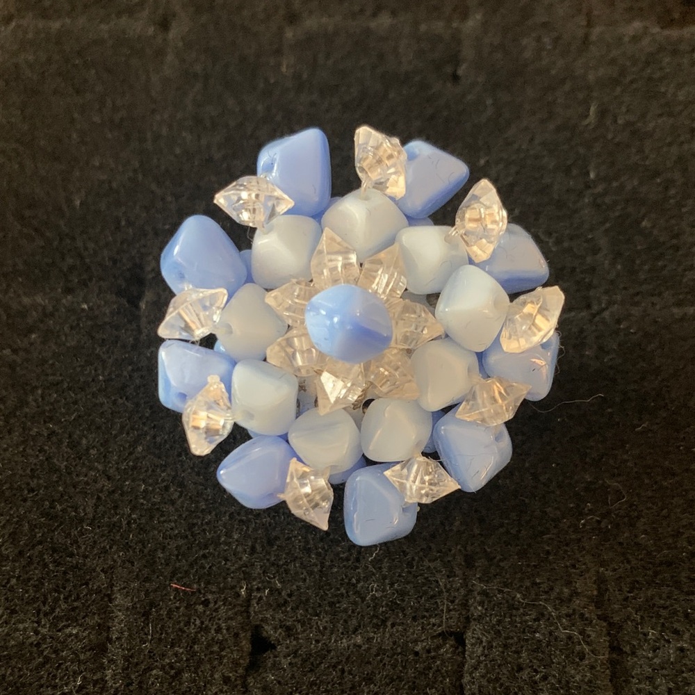 Elegant Blue and Silver Women's Ring